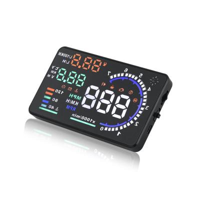 China Car Gps Navigation 5.5 Inch Screen GPS Car Head Up Speed ​​Display HUD With OBD II Auto Brightness Adjustment for sale