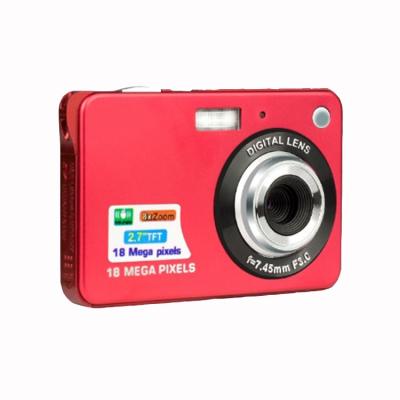 China Cheap Camera OEM 18.0Mega Pixel Hd Kids Red Digital Camera With 2.7Inch TFT Marco Funtion Face Detection Snapshot Camera for sale