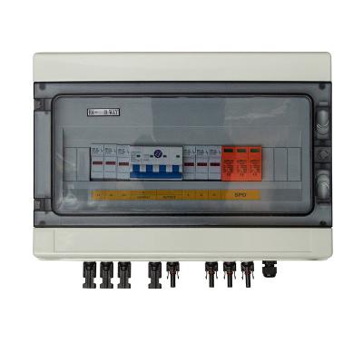 China 1000v  Solar Plastic  3 In 1 Out Pv Combiner Box for sale