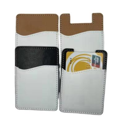 China DIY Sublimation Blank PU Leather Card Holder Wallet for Mobile phone for sale