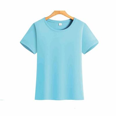 China Custom Women's Workout Shirts Anti-Wrinkle Women's Casual Round Neck Fashion T-shirts With Logo for sale