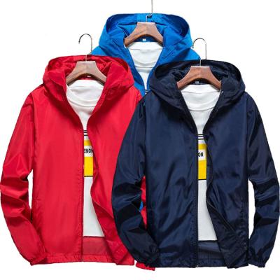 China Spring Summer Breathable Anorak Jackets Men Skin Breathable Hooded Casual Jackets for sale