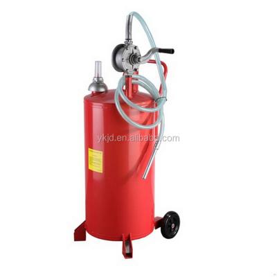 China 20Gallon Gasoline Cart Oil Cart Gas Cart Drums With Two Way Hand Pump 35/30/20 Gallon For Option for sale