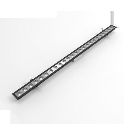 China Modern Slim Recessed Linear Light Ceiling Lamp Dolight Private Model 28W 36W UGR LED Office Light for sale