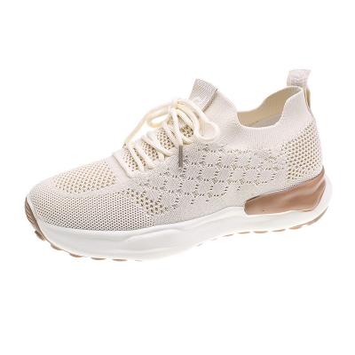 China CUSHIONING Knit Sport Shoes Stock Style Walking Shoes For Women for sale