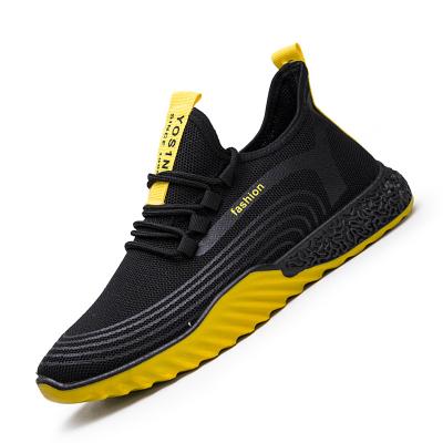 China CUSHIONING big size fly knitted cheap casual shoes sports shoes sneaker trainer for men for sale