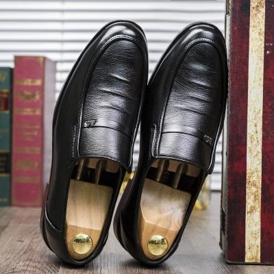 China Latest Design Fashion Cheap Price Anti-slippery Classic PU Leather Shoes Men's Formal Business Elegant Shoes for sale