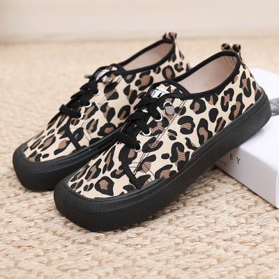 China CUSHIONING Leopard Print Oxford Fabric Casual Shoes For Women for sale