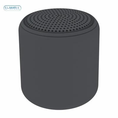 China Play Video Mini Portable Speaker Bluetooth Wireless Subwoofer Round Small Steel Cannon Audio Mini Speakers for sale