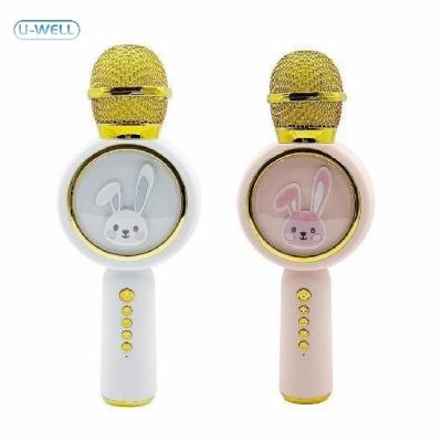 China Handheld Microphone Children Mini Microphone Toddler Toy Handheld KTV Music Player Condenser Microphone Wireless Karaoke Microphone for Kids for sale