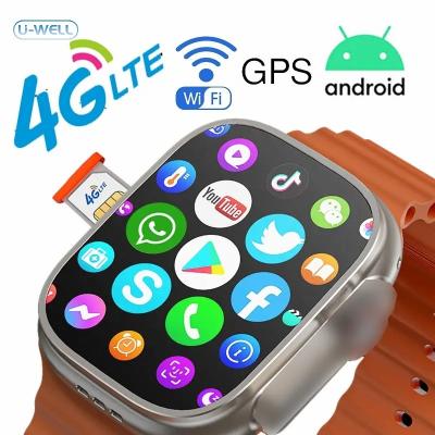 China Wifi 4g Smart Watch with Sim Card Camera WiFi GPS 4G Network 4+64GB DW88 DW89 Ultra Smartwatch 4g Watch for sale