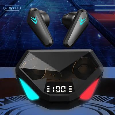 China In-ear X15S Gaming Headphones Wireless Bluetooth Earphones BT 5.3 TWS Gaming Earbuds with Digital Display for sale