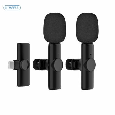 China Professional Conference Microphone K11 Wireless Microphone Professional Lavalier Lapel Mic Wireless Microphone for iPhone for sale