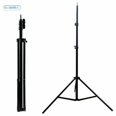 China PORTABLE Cheap Price 2.1m Portable Tripod Stand for Smartphones Camera Mobile Phone Holder Selfie Stick for sale