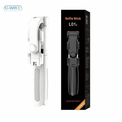 China Portable Flexible Mini L01s Wireless Selfie Stick with  Remote Control 3 in 1 Tripod Stand Smart Selfie Stick 360 Rotation for Phone for sale