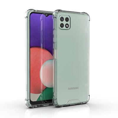 China Anti-drop For Samsung Galaxy A22 Case With 4 Clear PC TPU Corner Bumper Shockproof Case For Samsung A22 5G for sale