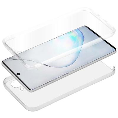 China Ultra Thin Thin Transparent TPU 360 Degree Full Body Protection Soft Case For Samsung Galaxy Note 10 for sale