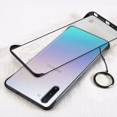 China New Design Slim Frameless Translucent Hard PC Back Cover Slim Mobile Case For Samsung Galaxy Note 10 Plus for sale