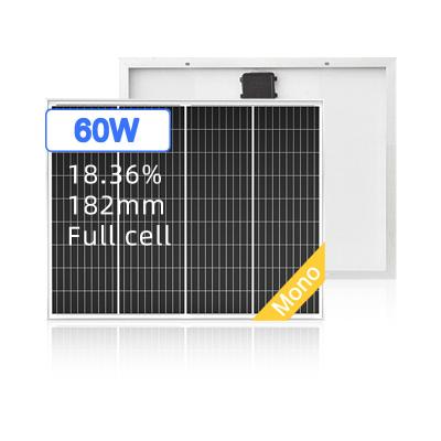 China CC-QN060M-32 60W Portable Mobile Solar Charger Home Solar Panel Monocrystalline Silicon Foldable 182mmx182mm for sale