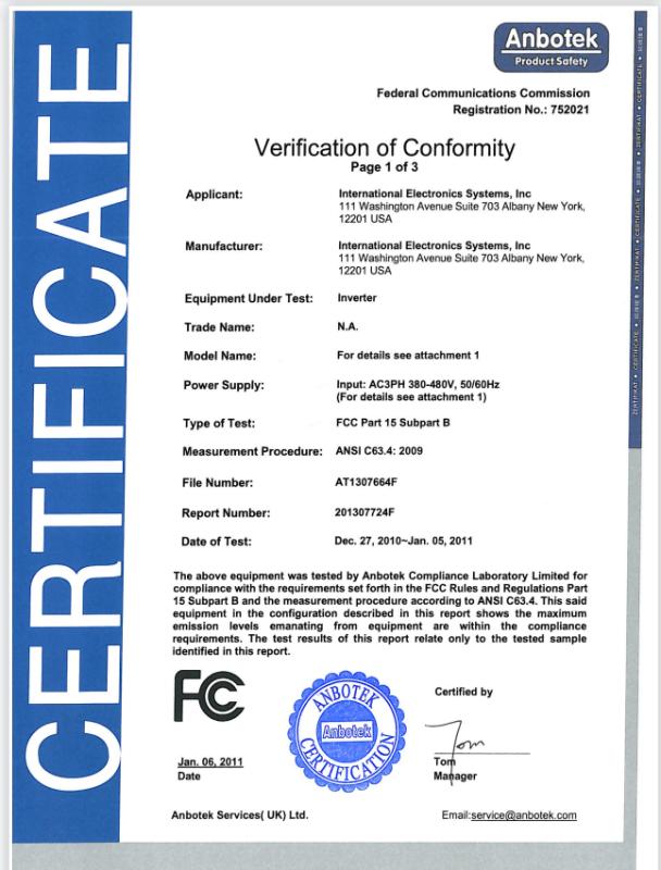 FCC - Kunshan Pinzhe Industrial Materials Co., Ltd.