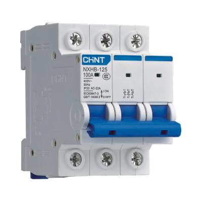 China Isolation Function Chint Isolator Switch NXHB-125 Series 400V 3p 20a Electrical Isolator Switch for sale