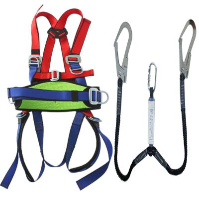 China Full 45mm High Strength High Quality Webbing Body Protection Fall Arrest Safety Harness For Climbing Poles for sale