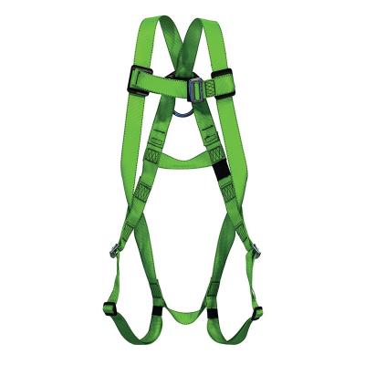 China High Strength Green Drop Protection 6 Point Adjustable Full Body Positioning Seat Belt Harness for sale