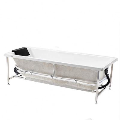 China Foshan Eco-friendly Material Cheap Single Spa Solid Surface Manufacturer Drop In Acrylic Corner Bathtub In Bathroom for sale