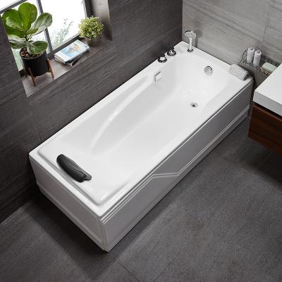 China Hot Sale Eco-friendly Material Cheap Acrylic Freestanding Rectangular Corner 2 Sided Skirted Bathtub For Sale for sale