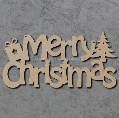 China Europe Laser Engraved Wooden Crafts And Gifts Christmas Wood Cutting Letters for sale