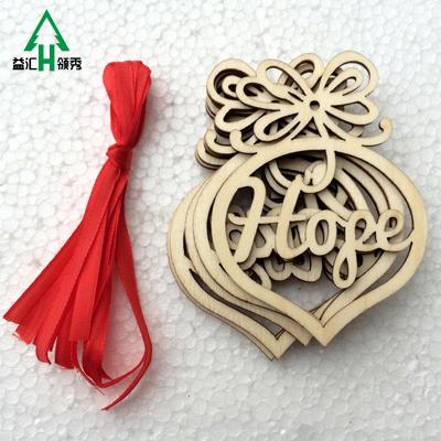 China Europe Laser Cut Wood Christmas Tree Decoration Supplies for sale