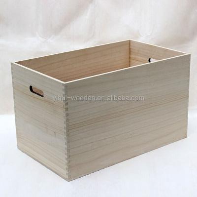 China Wholesale new arrival eco-friendly solid pine wood crates vegetable storage crate for sale