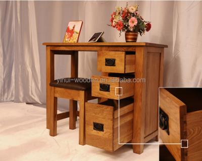 China Modern Design Eco-friendly Home Furniture Solid Wood Study Desk, Pine Study Table Computer Table Desk Cabinet for sale