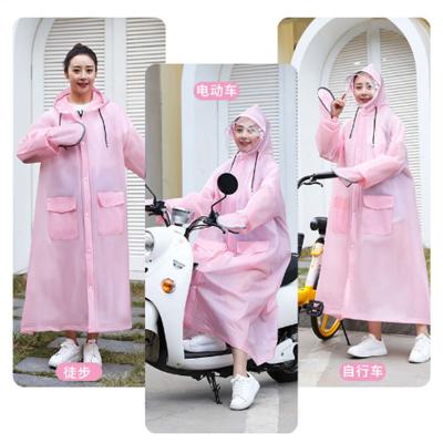 China Asian simply high quality ladies rain suit women's long raincoat is wholesale windproof style raincoats with hood for sale