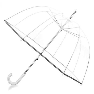 China New Arrival Best Selling Custom PVC Clear Poe Panel Japanese Plastic Transparent Umbrellas for sale