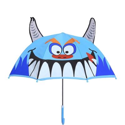 China Modern Promotional Custom Cute Fashion Print Cartoon Outdoor Use Animal Shape Ear Kid Child Rain Umbrella With Logo for sale