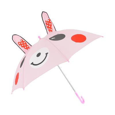 China Real 3D Star Lovely Child Ears Umbrellas New Design Modern Animal Dome Clear Child Umbrella for sale