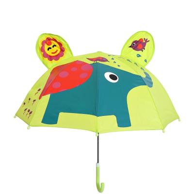 China Wholesale Custom Novelty 3D Children's Cartoon Umbrella Cute Animals Print Kids Umbrella for sale