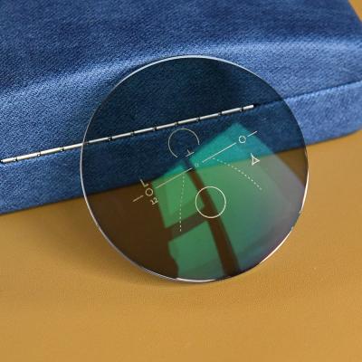 China Progressive Most Popular 1.56 Photogrey Blue Progressive Lens Cut Optical Lenses for sale