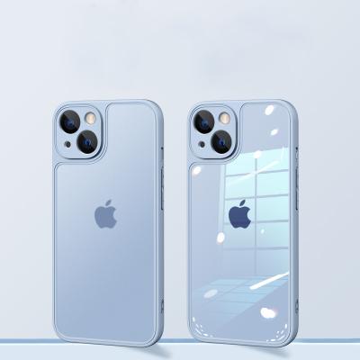 China New Clear Anti-drop Silicone Cell Phone Case Frosted Protective Soft Case For iPhone 13 Pro Max for sale