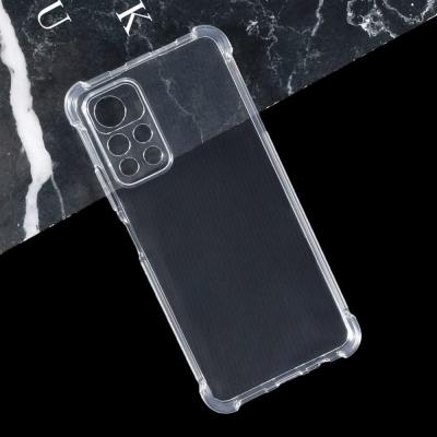 China Shockproof Crystal Clear Shockproof TPU Phone Case For Redmi Note 11 11T/11 Pro Plus Fundas for sale