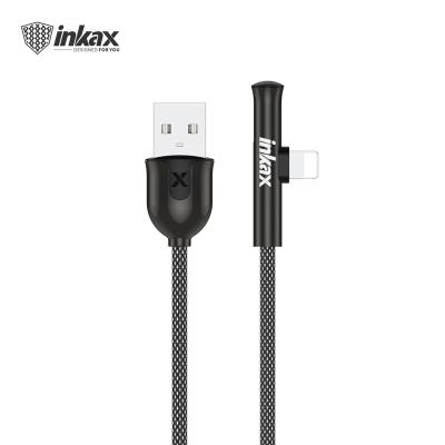 China 2020 New Hot Selling Mobile Phone inkax CK--101-IP 1M Zinc Alloy Fast Charging 2.1A Cable For Iphone Mobile Cotton Braid Jacket Game USB Cable for sale