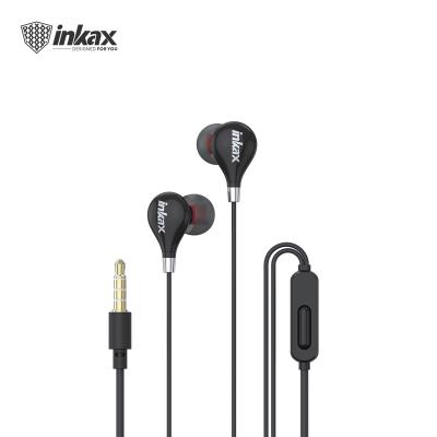 China in-ear in-ear inkax EP-12 3.5mm Pin Wired Earphone Extra Bass Sports Headphones with Microphone for Mobile Phone / Music Device for sale