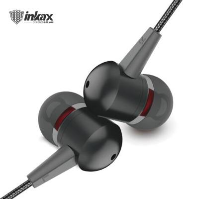 China inkax EP-03 3.5 Jack Earphone In-Ear Earphone Cable Aluminum Alloy Sports Headphones With Microphone For Mobile Phone / Game / 3.5mm Device for sale