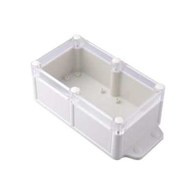 China Outdoor Electronic Hardware DIY Plastic Instrument Case Wall Mounting Project Junction Box IP68 Plastic Transparent ABS Plastic Waterproof Junction Box 200*94*66mm for sale