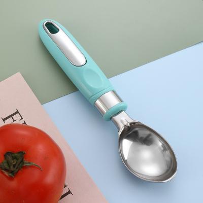 China Sustainable Kitchen Tool Ice Cream Tools Stainless Steel Ice Cream Ball Scoop Ice Cream Spoon for sale