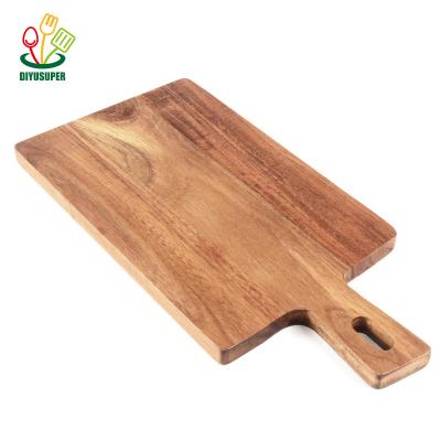 China Disposable Rectangle Acacia Cutting Board Cheese Serving Cutting Board Breakfast Wooden Board for sale