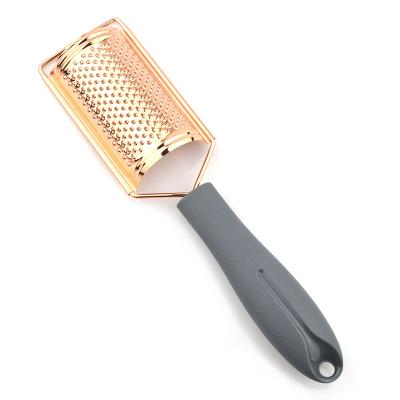 China Sustainable Stainless Steel Lemon Zester Cheese Chocolate Grater for sale