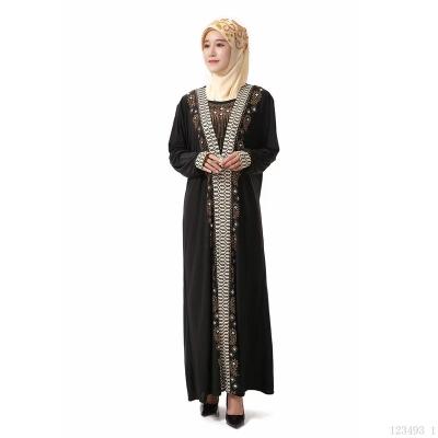 China New Arrival Casual Plus Size Arab Middle East Dubai Anti-wrinkle Breathable Ladies Muslim Dress for sale