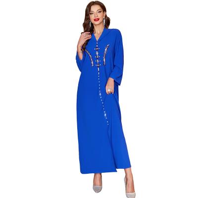 China Polyester Arab Dubai Abaya Muslim Dress For Women Fall CBS Hot Sale Moroccan Kaftan Turkish Islamic Jalabiya Hooded Long Dress for sale